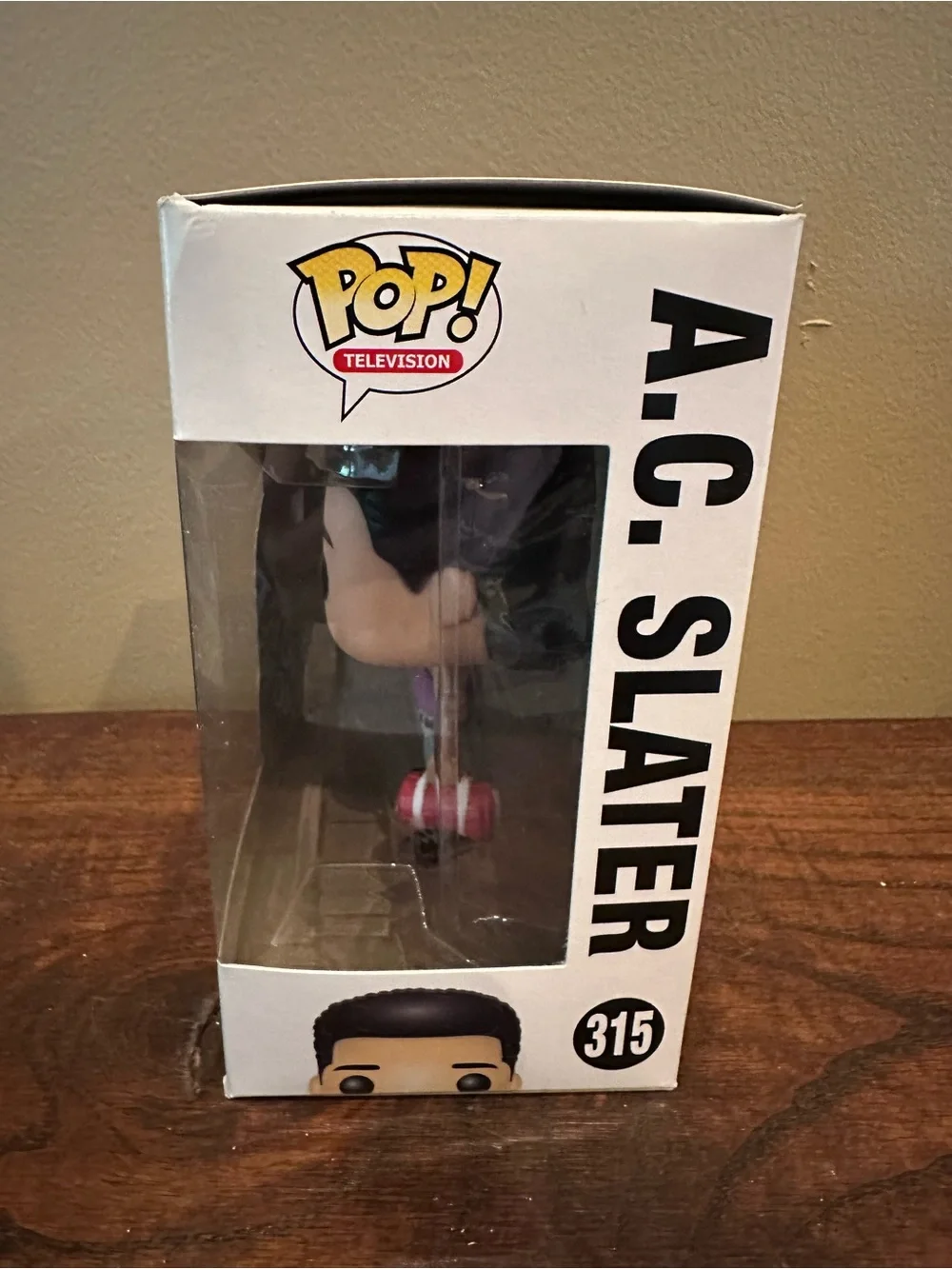 Funko Pop! A.C. Slater in Purple Shirt and Gray Pants 315 - Picture 4 of 6